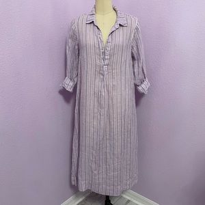 CP Shades Lilac/Pink/Lavender Stripe Tunic Dress
